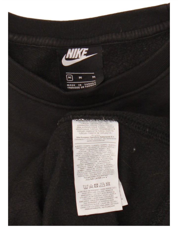 Nike Herre grafisk sweatshirt Jumper Medium Sort Bomuld