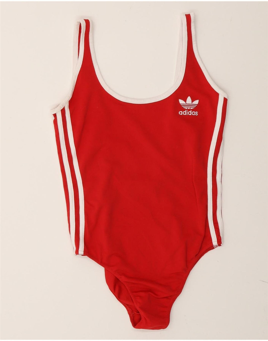 Adidas Dame Badetøj UK 14 Medium Rød Polyester Sports