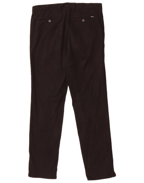 Zara Herre Slim Chino Bukser EU 40 Medium W31 L30 Sort Bomuld