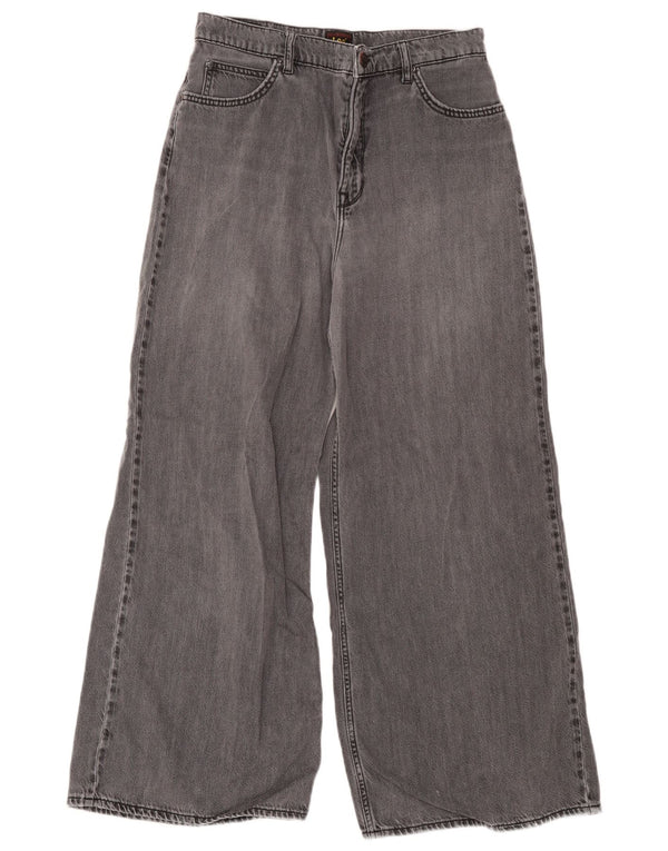 Lee Womens Drew højtaljede brede ben jeans W30 L31 grå bomuld