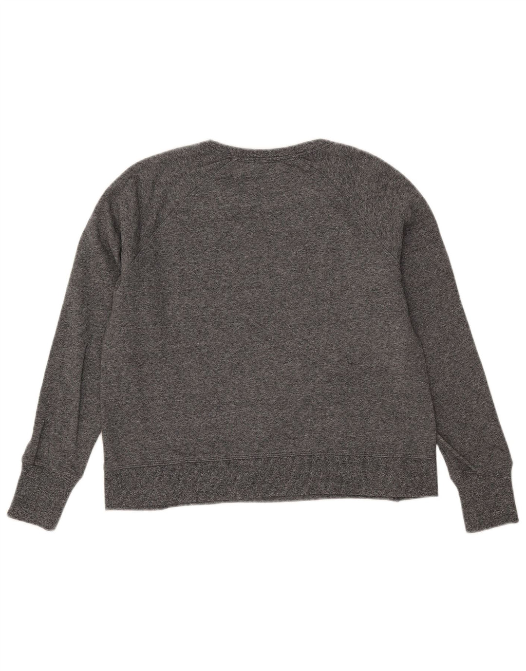 Dkny Dame Grafisk Sweatshirt Jumper UK 16 Stor Grå Bomuld