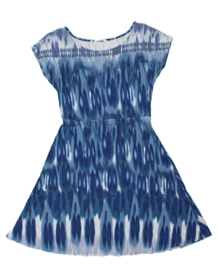 ATHLETA Womens A-Line Dress UK 6 XS Blue Ikat Vintage Athleta and Second-Hand Athleta from Messina Hembry 