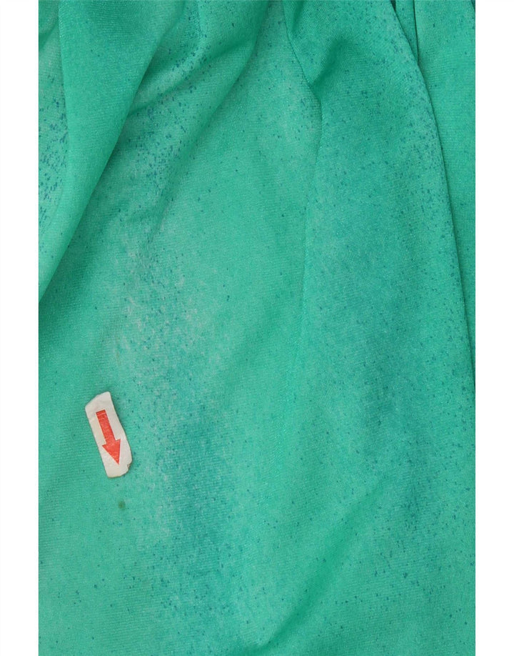 Vintage Jumpsuit til kvinder IT 44 Medium Green Floral Polyamid