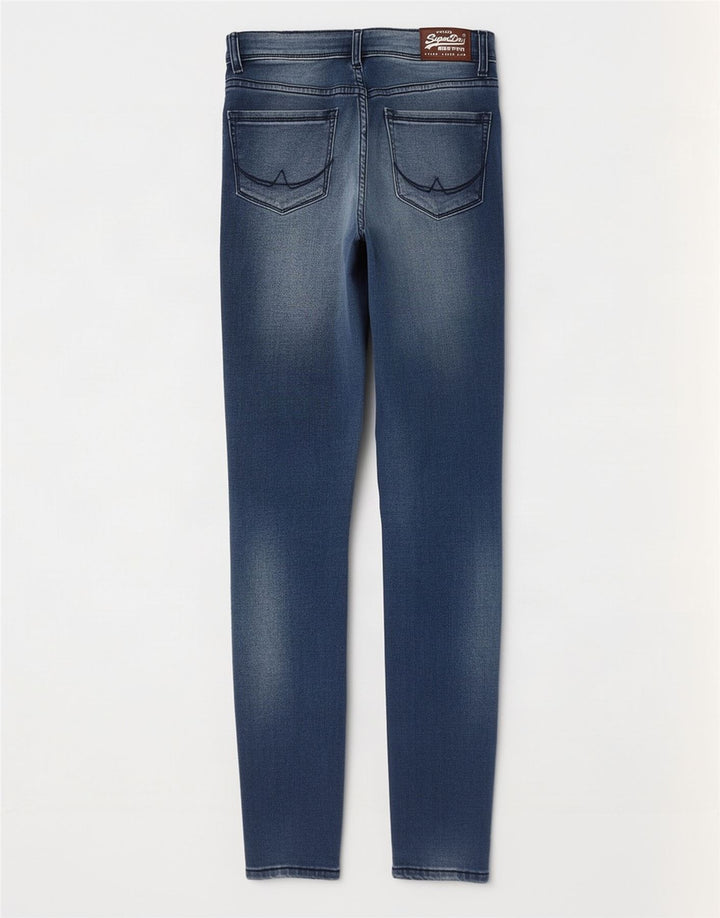 Superdry Alexia Jegging Jeans til kvinder W27 L32 blå bomuld