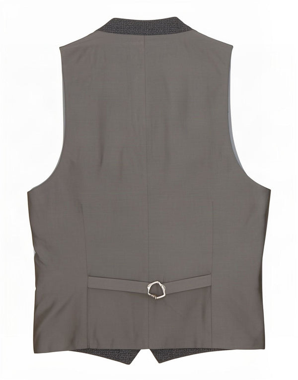 Dkny Mens Slim Fit Waistcoat UK 38 Medium Grey Wool