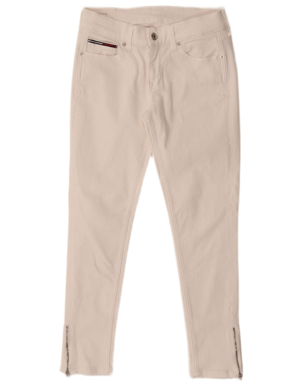 Tommy Hilfiger Dame Nora Mid Rise Skinny Jeans W28 L26 Hvid