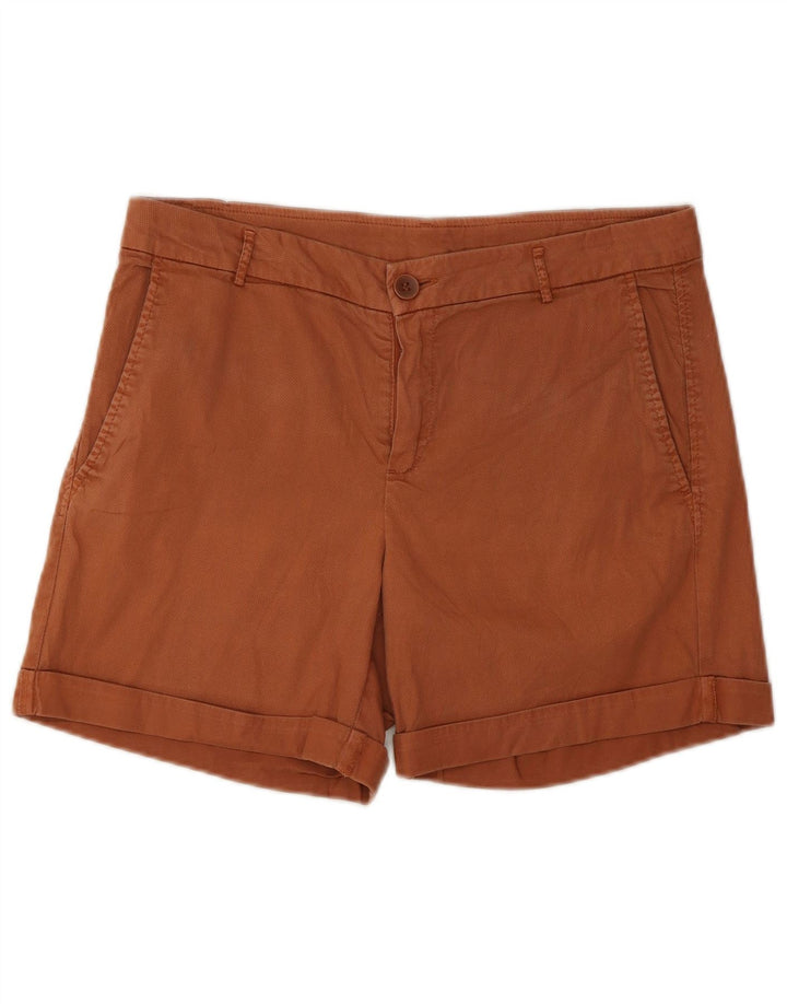 Benetton Chino Shorts til kvinder UK 10 Small W30 Brown Bomuld