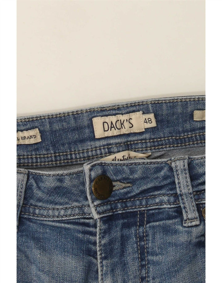 Dacks Herre Slim Jeans IT 48 Medium W30 L31 Blå