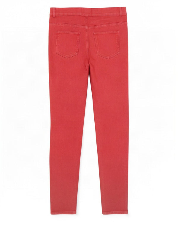Marks & Spencer Dame Jegging Jeans UK 12 Medium W30 L27 Rød Bomuld