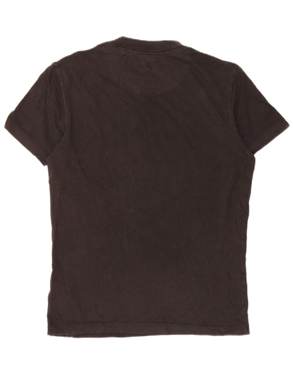 Calvin Klein Jeans Herre T-shirt Top Medium Sort Bomuld