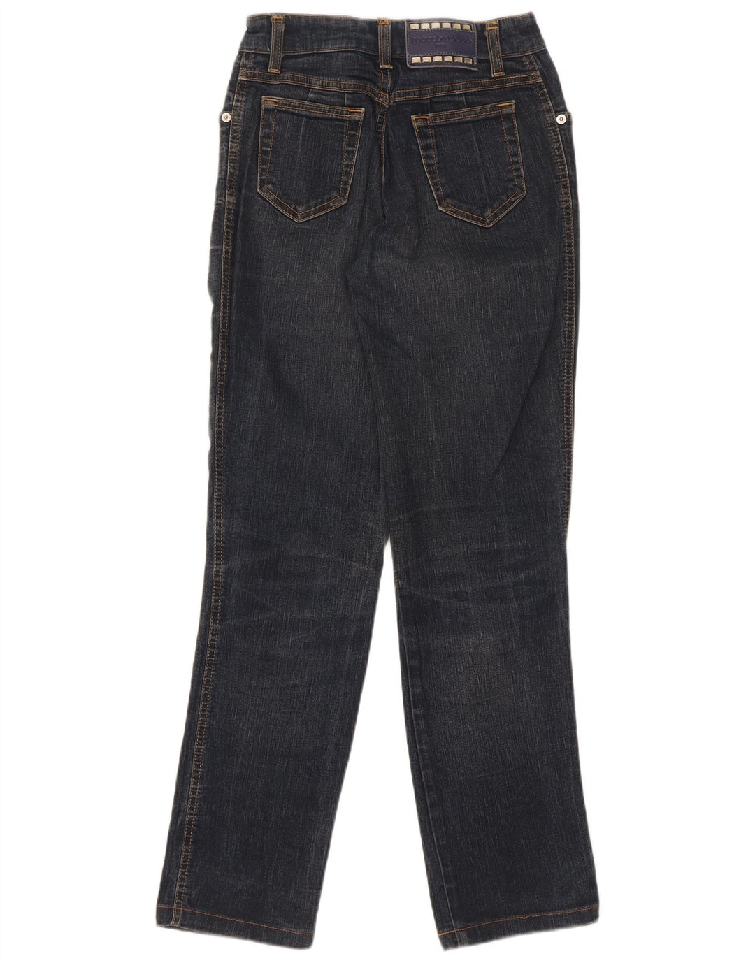 Roccobarocco Dame Straight Jeans W28 L29 Marineblå Bomuld