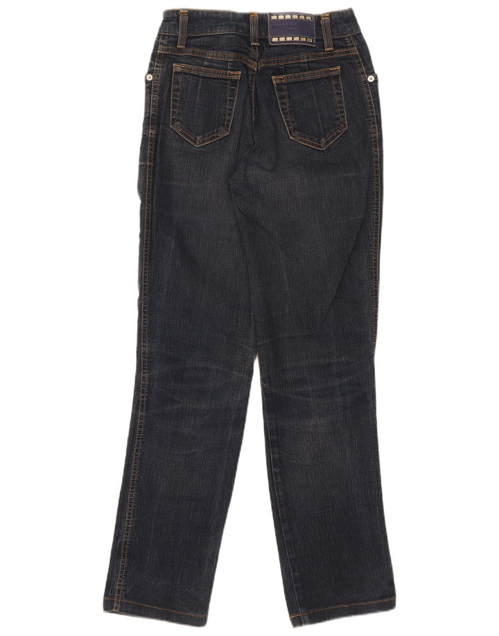 Roccobarocco Dame Straight Jeans W28 L29 Marineblå Bomuld