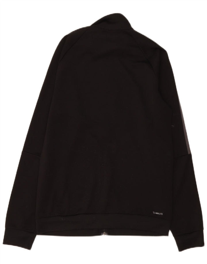 Adidas Herre Climalite Træningsdragt Topjakke UK 40/42 Medium Sort Polyester