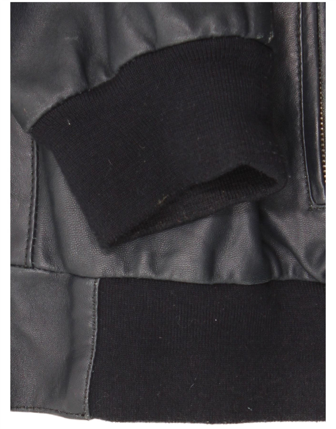 Conbipel Herre Bomber Læderjakke IT 56 2XL Navy Blue