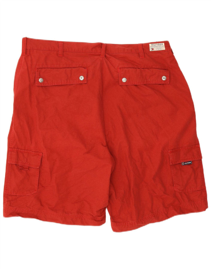 Tommy Hilfiger Herre Cargo Shorts W40 XL Rød Bomuld