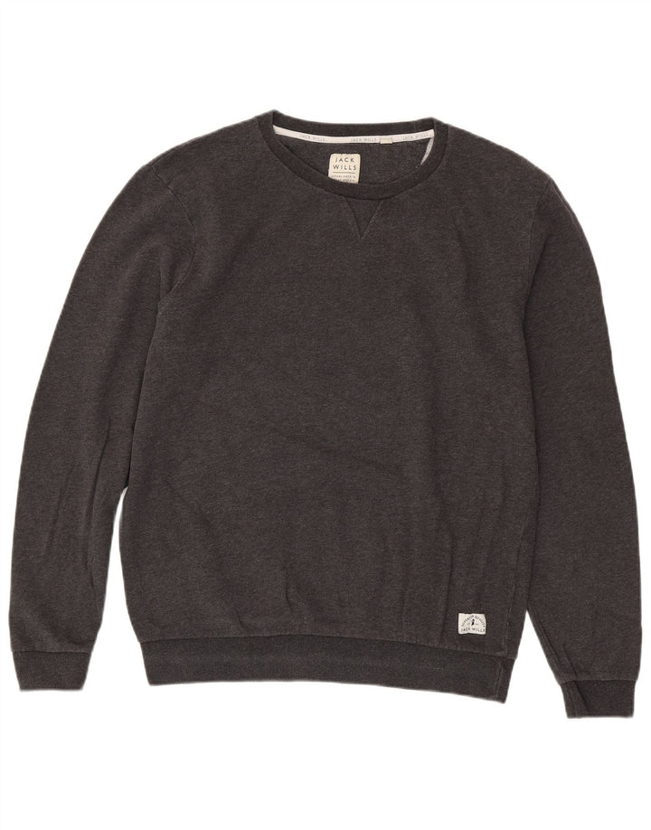 JACK WILLS Herre Sweatshirt Jumper Stor Grå Bomuld