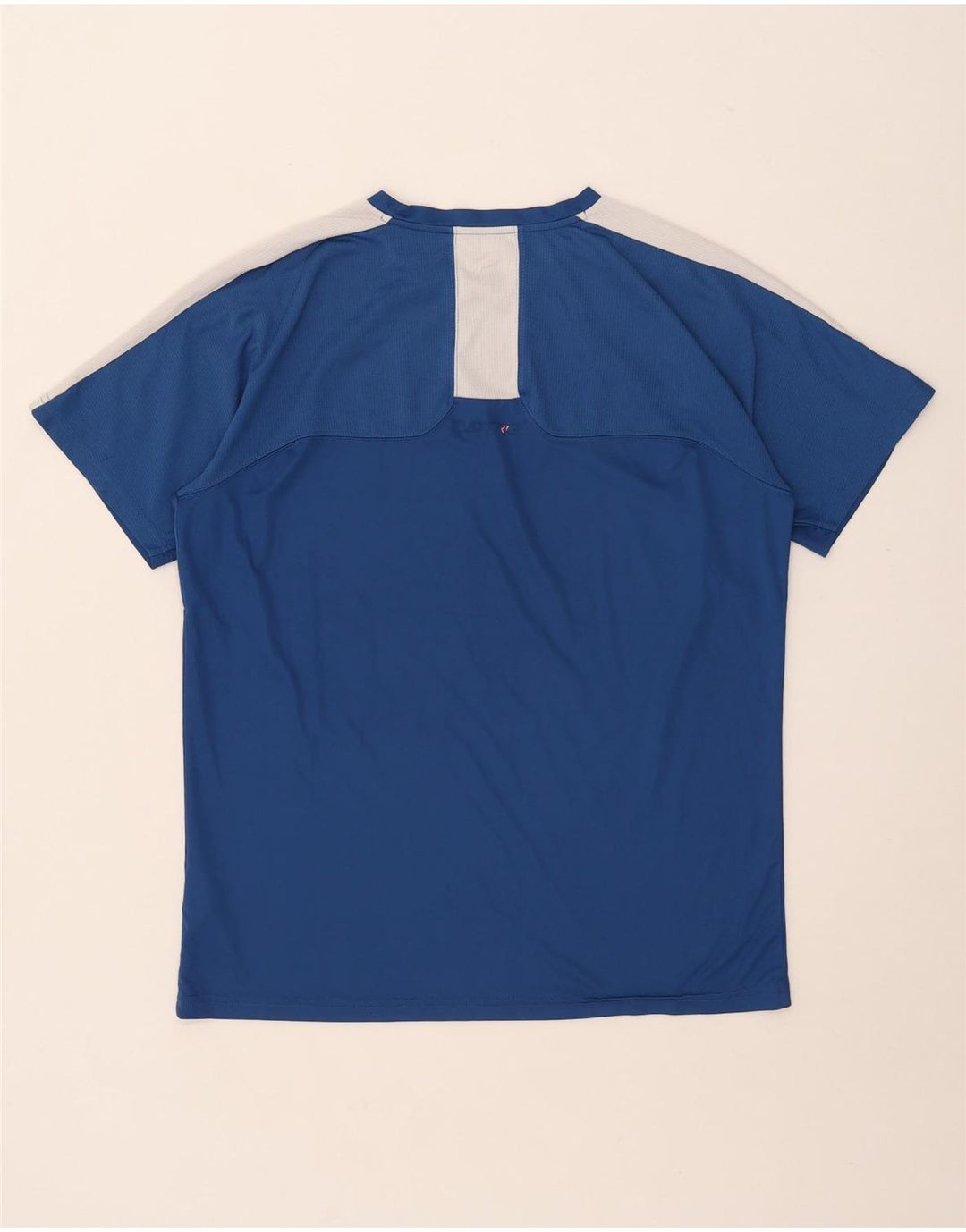 PUMA Herre T-Shirt Top Stor Blå Colourblock Polyester
