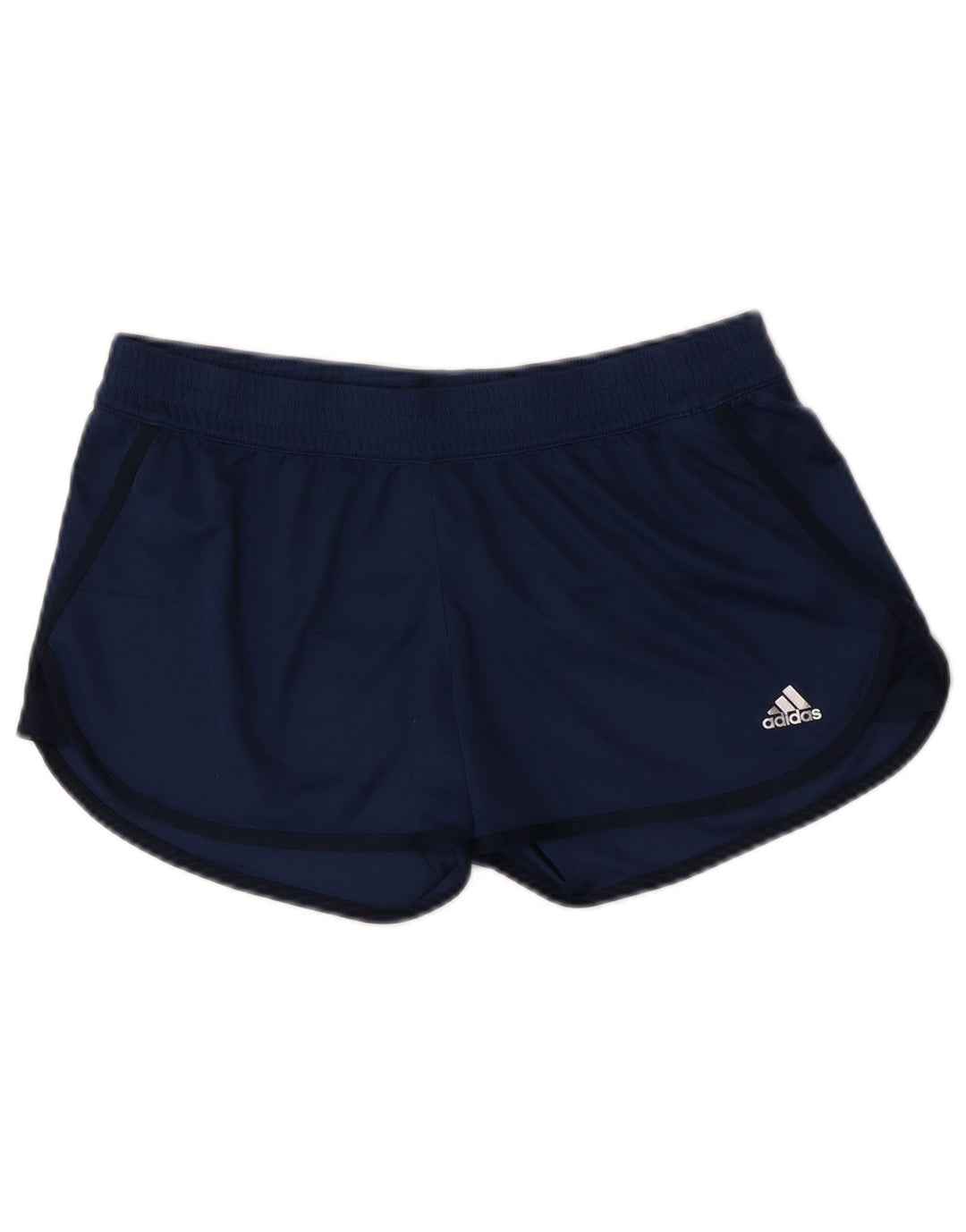 Adidas Womens Climalite Sportshorts UK 12/14 Medium Navy Blue Polyester
