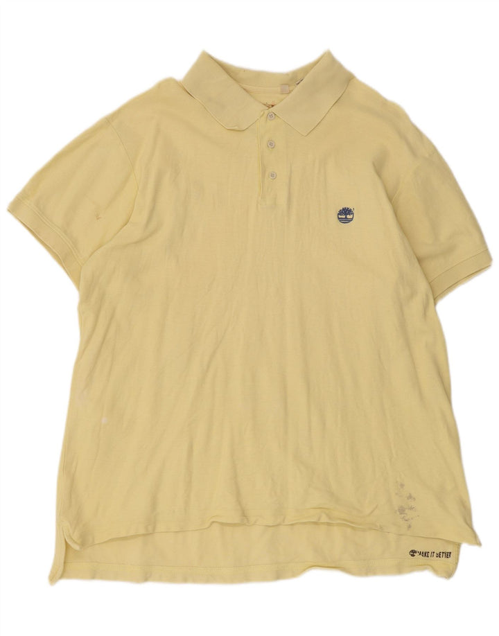 Timberland Polo skjorte til mænd 2XL gul bomuld