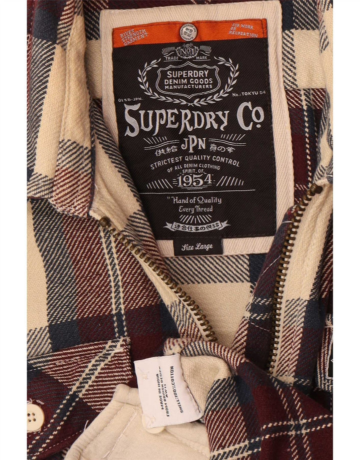 Superdry Flanelskjorte til mænd Stor flerfarvet ternet