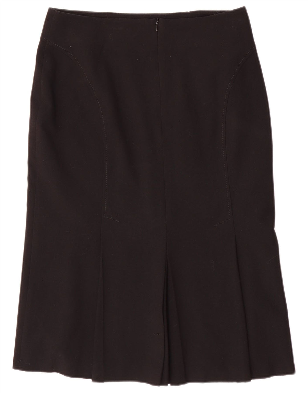Marks & Spencer lige nederdel til kvinder UK 12 Medium W30 Sort polyester