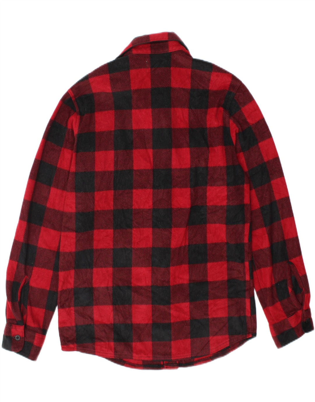 WRANGLER Mens Fleece Shirt Small Red Gingham Polyester Vintage Wrangler and Second-Hand Wrangler from Messina Hembry 