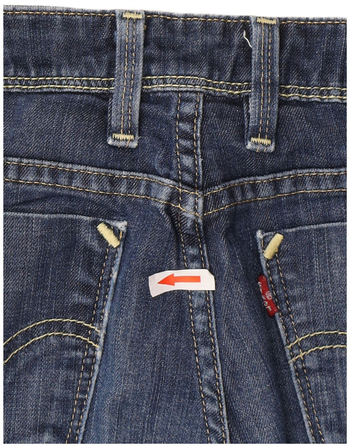 Levi's Dame 627 Straight Jeans W29 L28 Marineblå Bomuld