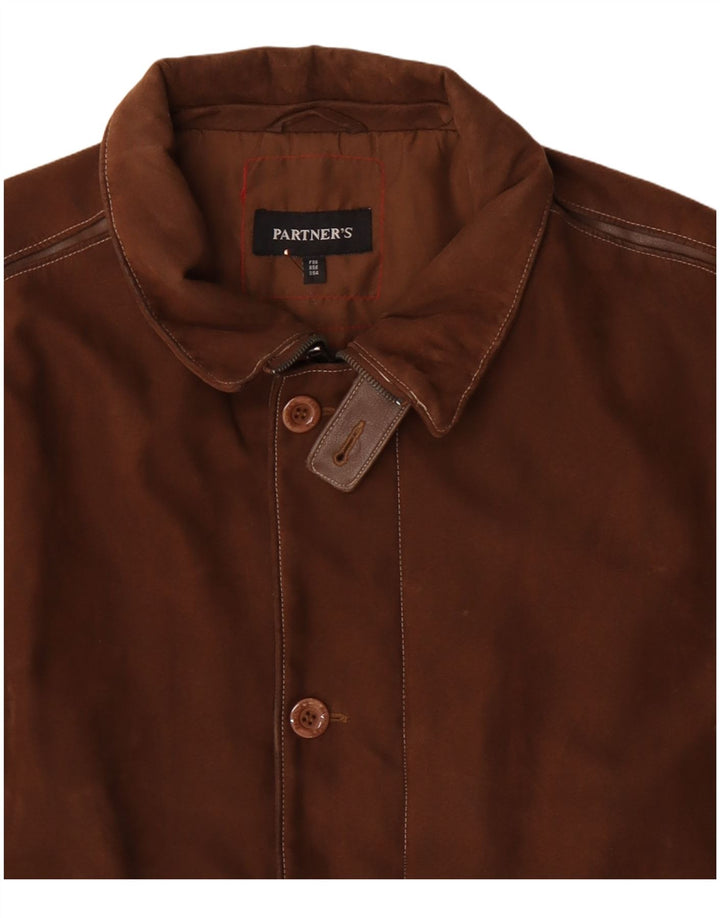 Vintage Herre Windbreaker Jacket EU 56 3XL Brun