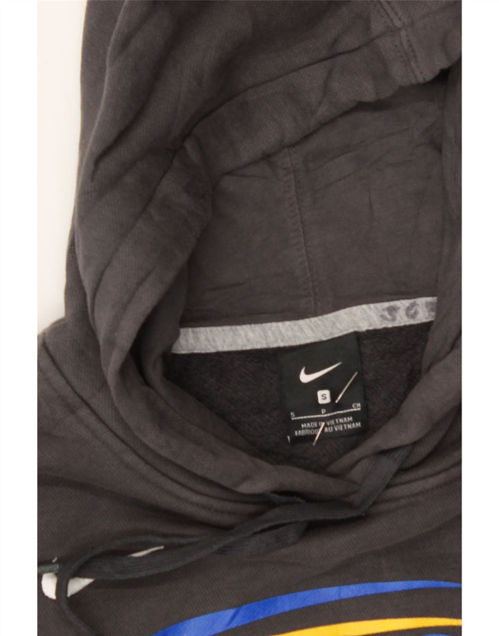 NIKE Womens Graphic Hoodie Jumper UK 10 Small Grey Vintage Nike and Second-Hand Nike from Messina Hembry 