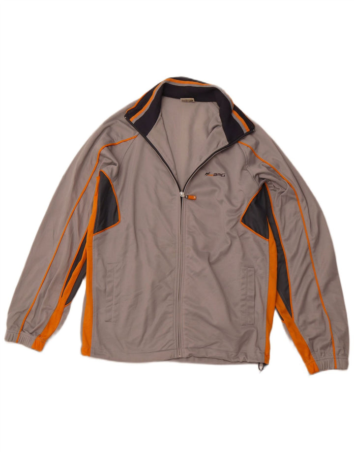 BRUGI Træningsdragt til mænd Topjakke Medium Grå Colourblock Polyester