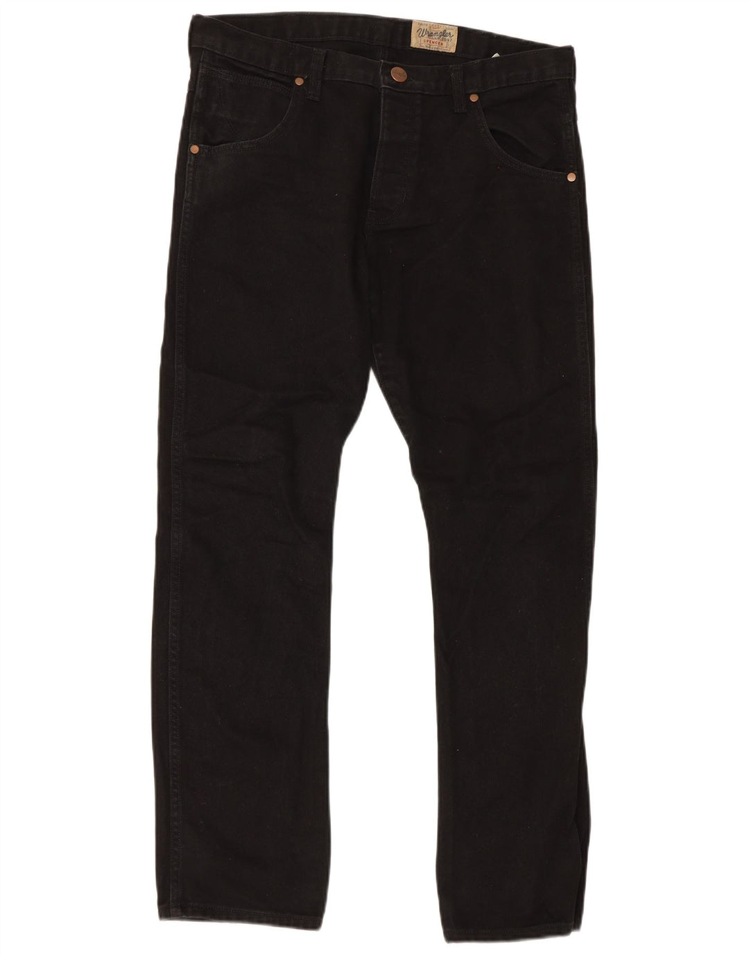 Wrangler Herre Spencer Slim Straight Jeans W34 L32 Sort