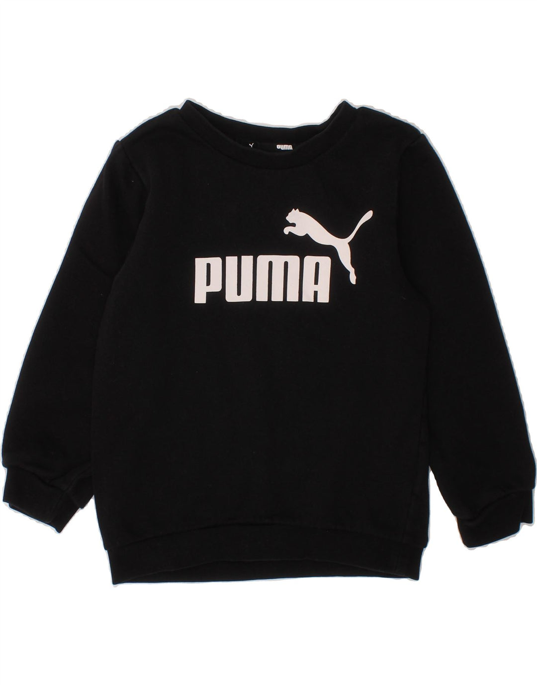 PUMA Boys Graphic Sweatshirt Jumper 2-3 Years  Black Cotton Vintage Puma and Second-Hand Puma from Messina Hembry 