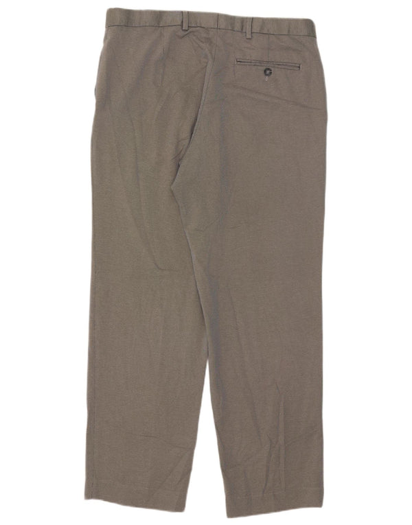 Marks & Spencer Mens Regular Fit Suit Trousers W36 L31 Grey Polyester