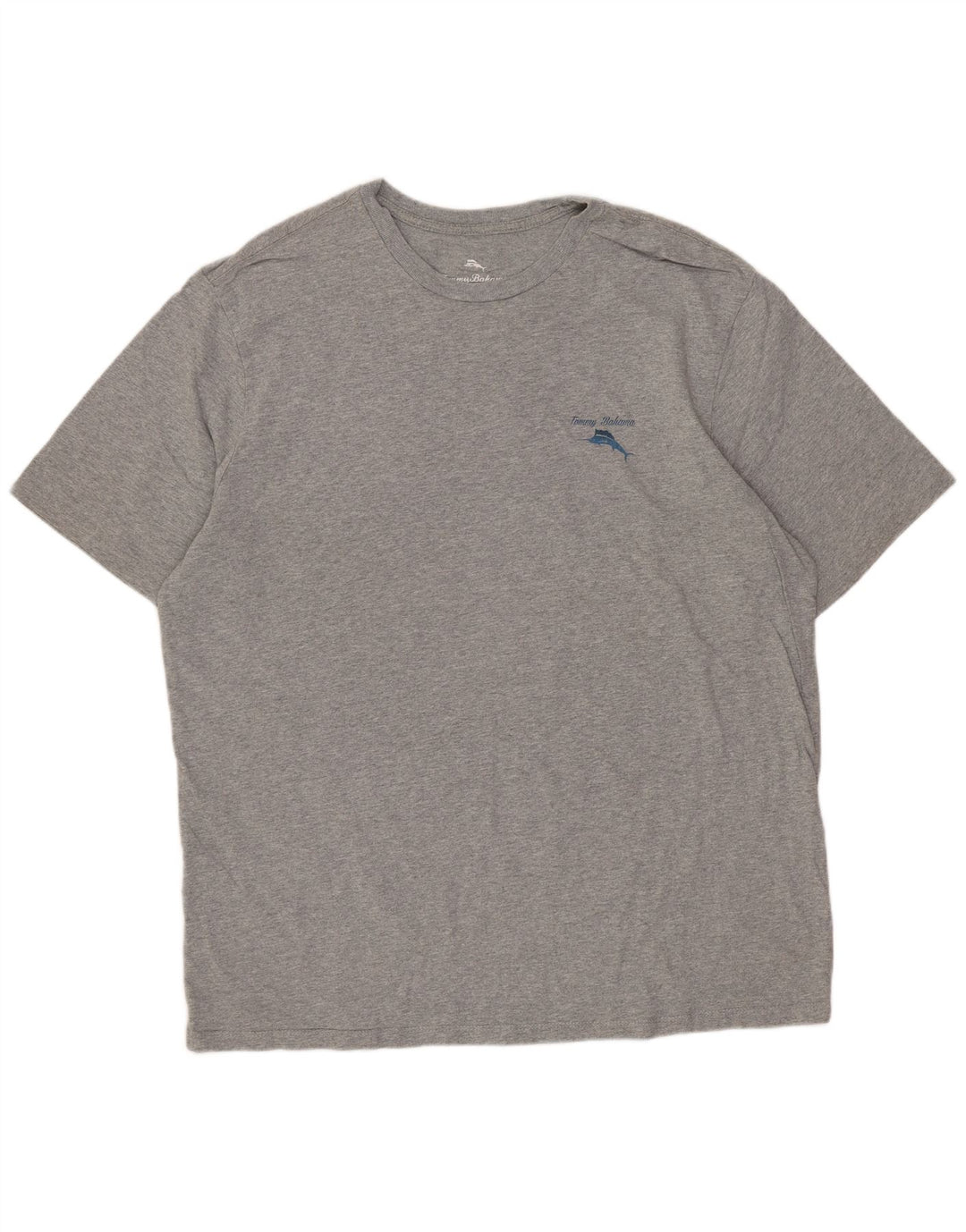 Tommy Bahama Herre Grafisk T-Shirt Top Stor Grå Bomuld