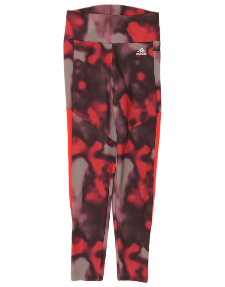 Adidas Aeroready Leggings til kvinder UK 8/10 Small Multicolor Tie Dye