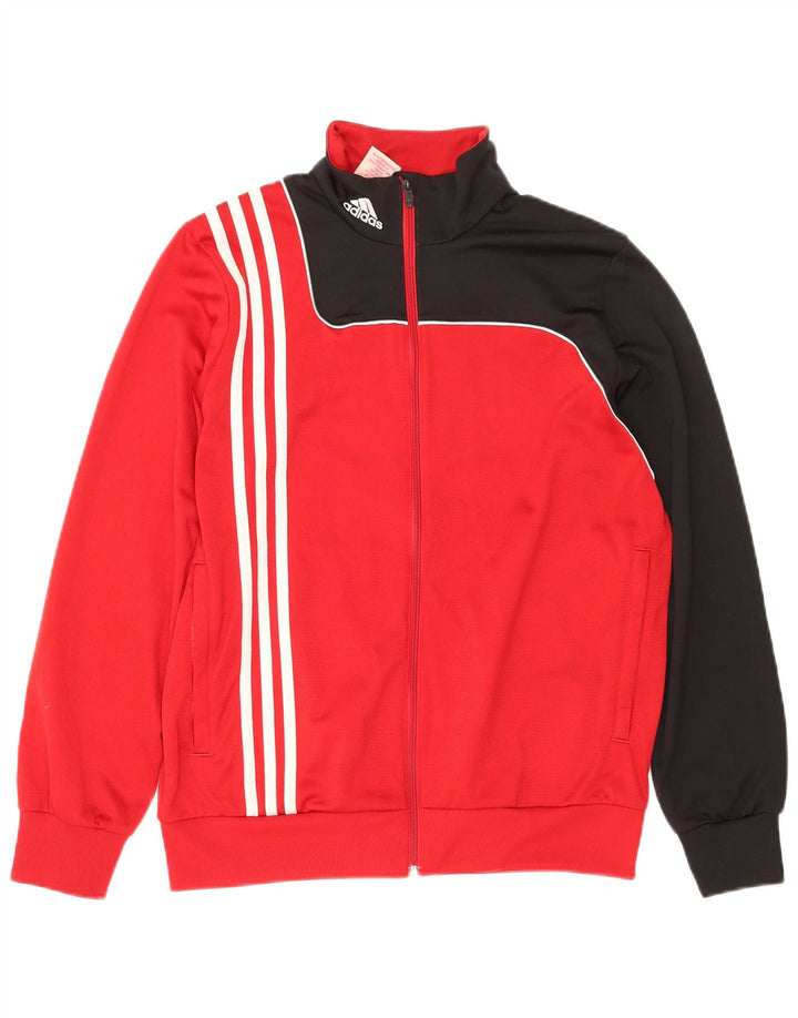ADIDAS Træningsdragt til drenge topjakke 15-16 år Rød Colourblock Polyester