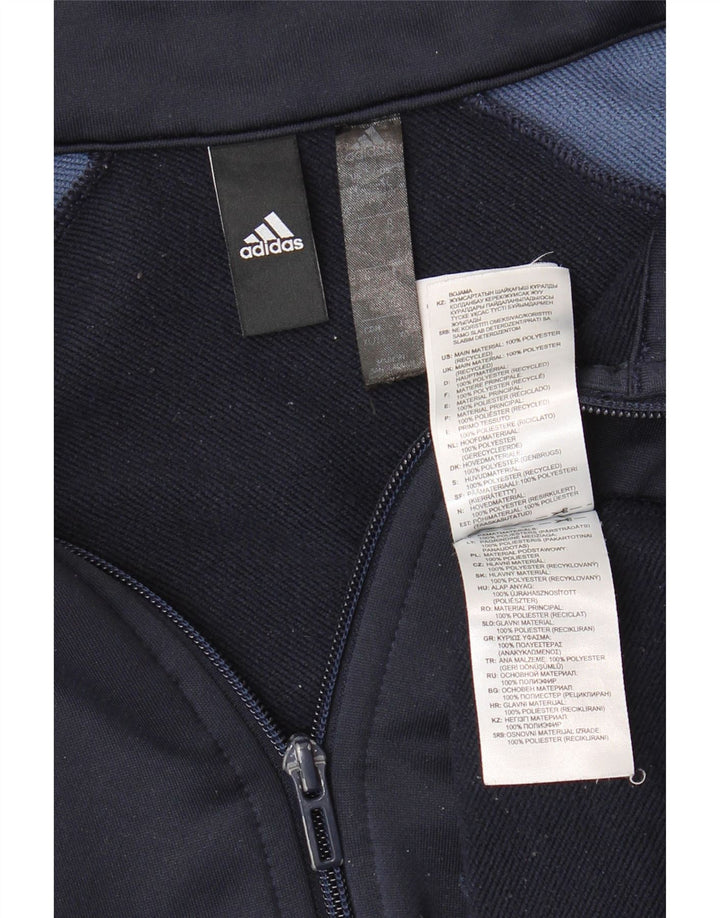 ADIDAS Grafisk træningsdragt topjakke til mænd XL marineblå farveblok