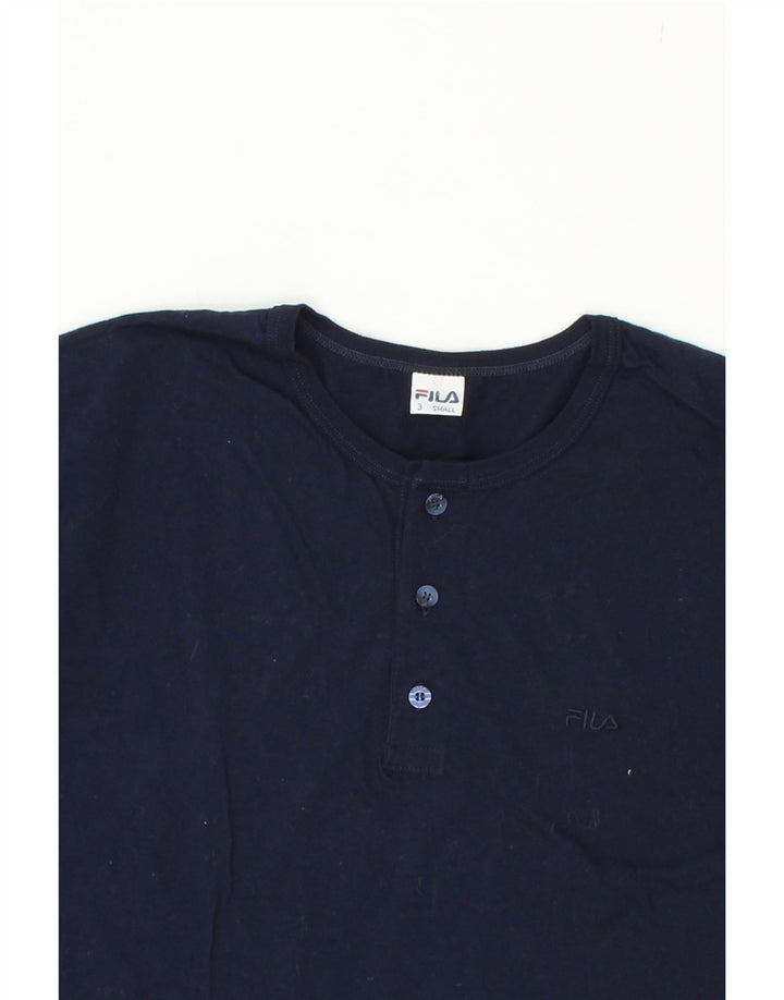 FILA Mens T-Shirt Top Small Navy Blue Vintage Fila and Second-Hand Fila from Messina Hembry 