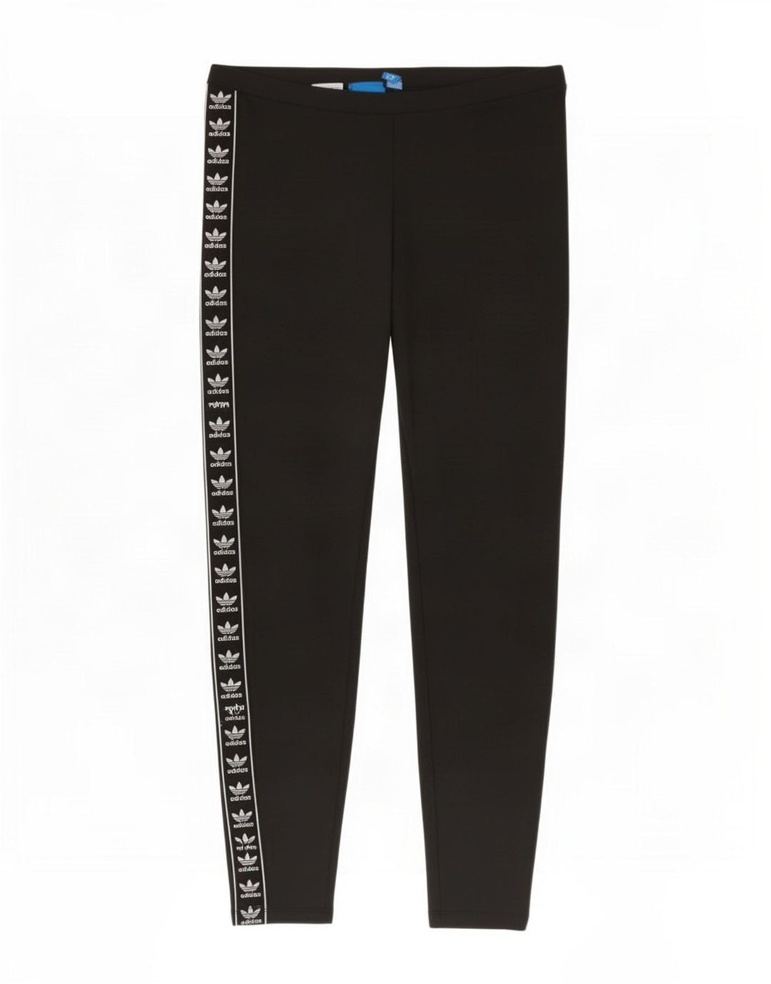 Adidas Dame Grafiske Leggings UK 12 Medium Sort Polyester