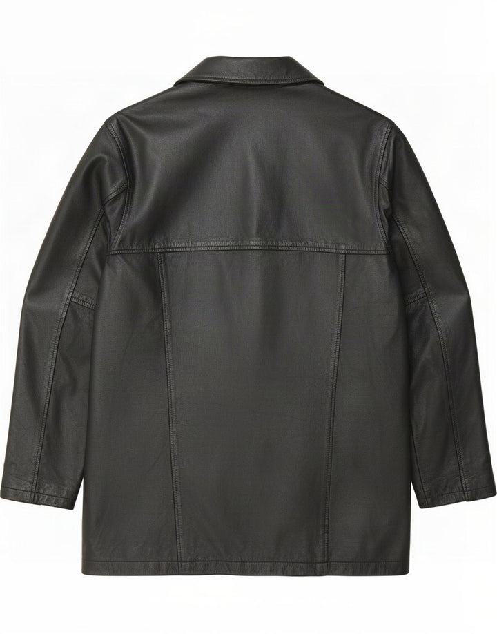 Vintage herre læderfrakke UK 38 Medium Black