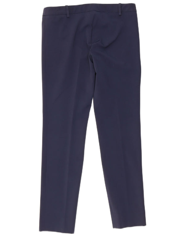 Elisabetta Franchi Womens Chino Trousers IT 42 Medium W30 L28 Navy Blue