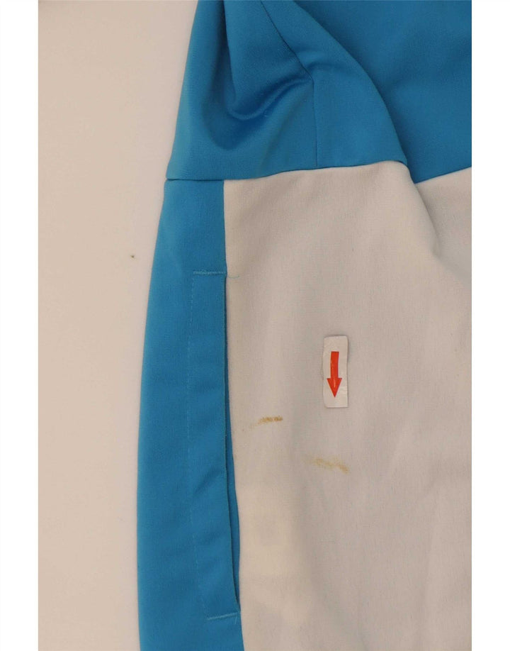 Adidas træningsdragt topjakke til kvinder UK 12/14 Medium Blue Colourblock