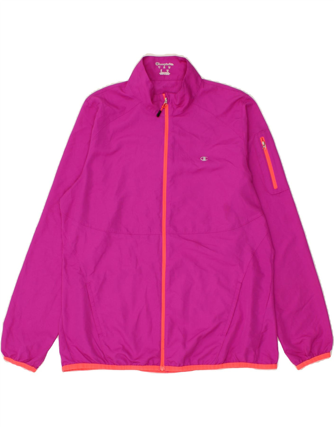 CHAMPION Womens Rain Jacket UK 16  Large Pink Vintage Champion and Second-Hand Champion from Messina Hembry 