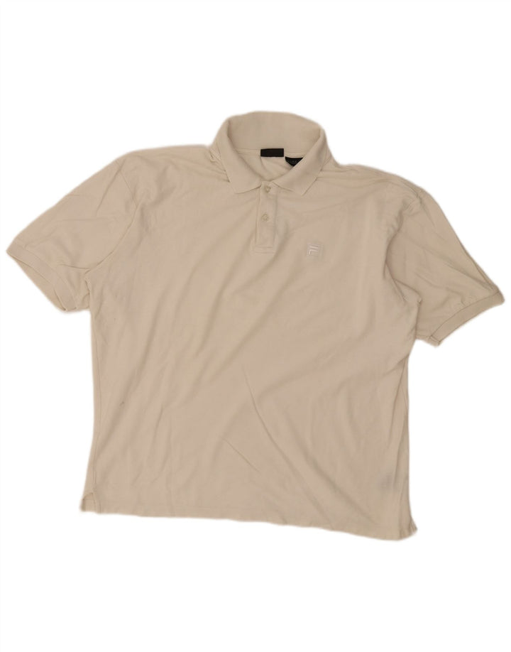 Fila Polo Shirt til mænd 2XL Hvid