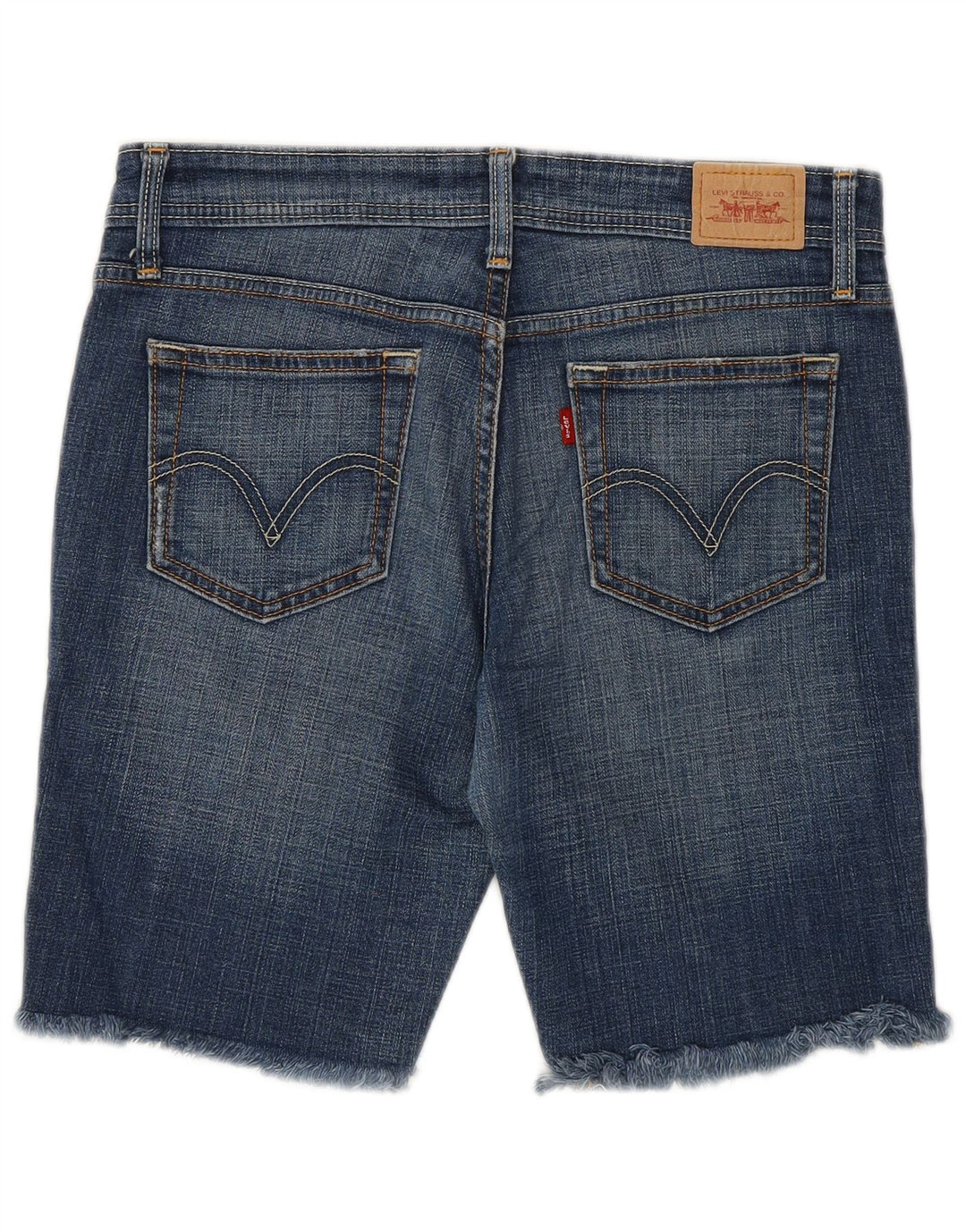 Levi's Dame 518 denimshorts med lav talje størrelse 7 Medium W30 Blå Bomuld