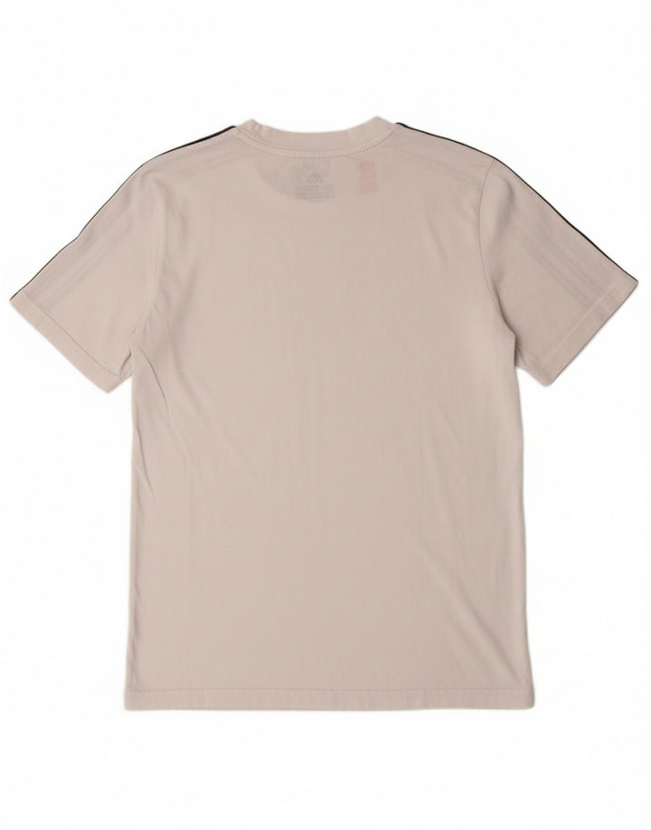 ADIDAS Boys T-Shirt Top 13-14 Years White Cotton