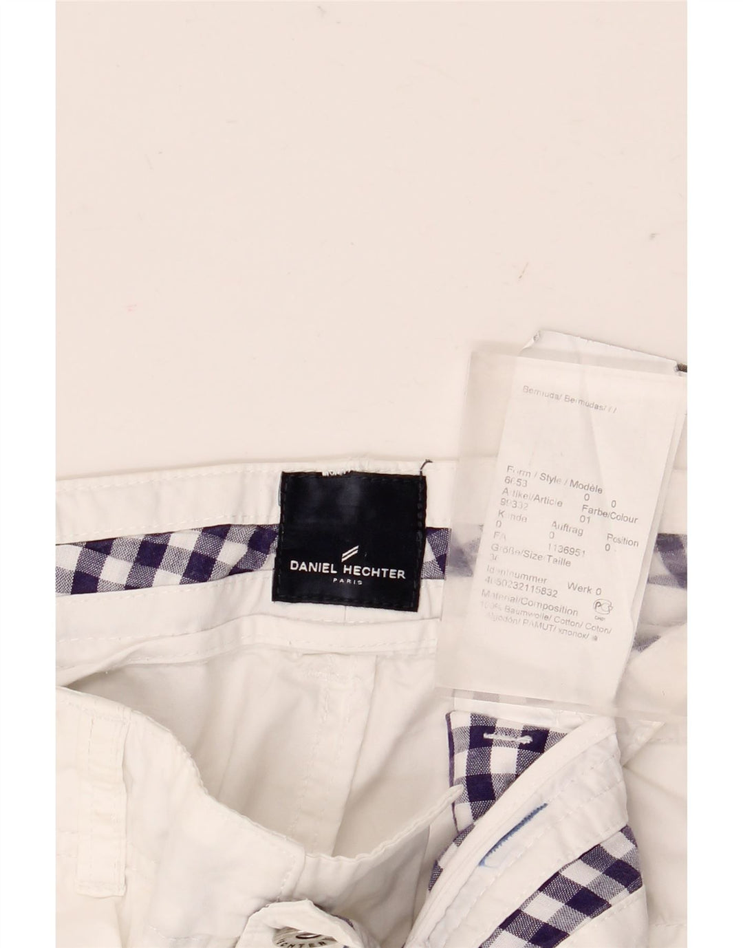 Daniel Hechter Herre Cargo Shorts W36 Large White Bomuld