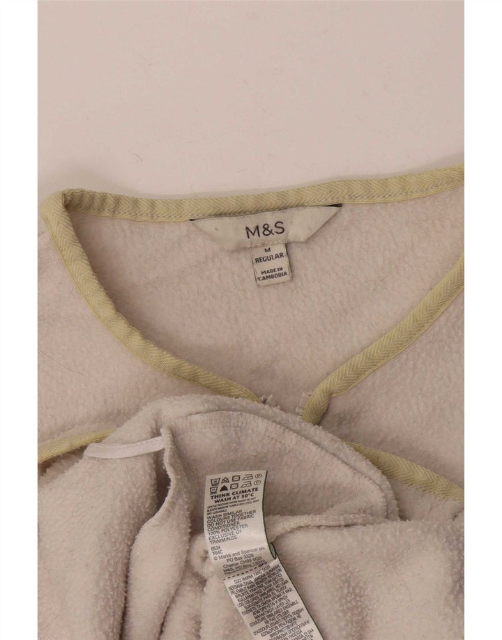 Marks & Spencer Fleecejakke til kvinder UK 14 Medium Grey Polyester
