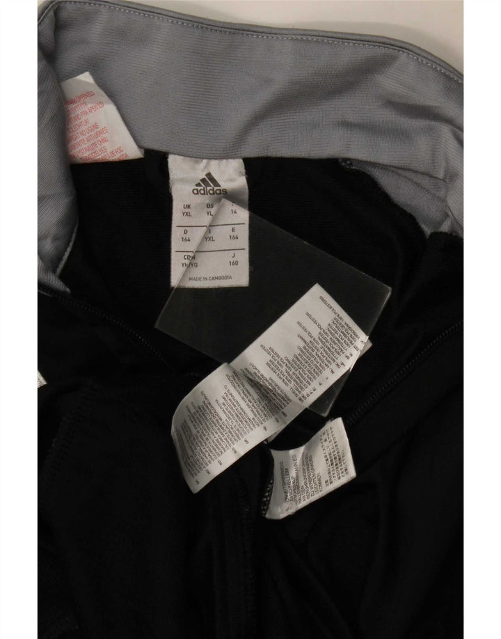 Adidas Træningsdragt til drenge Topjakke 13-14 år XL Sort Colourblock Polyester