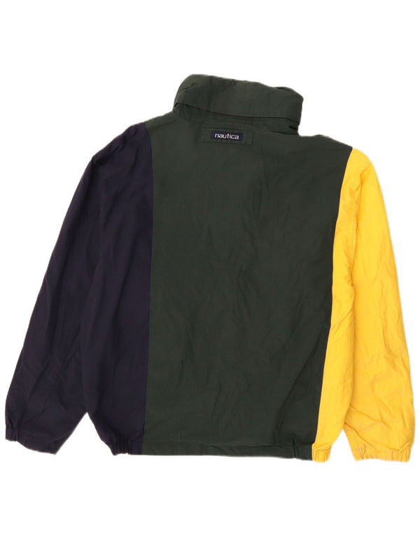 Nautica Vendbar Herrejakke UK 40 Stor flerfarvet Colourblock Bomuld